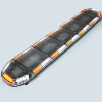 Biaochi Nouvelle Barre Lumineuse LED Stroboscopique d'Urgence Ambrée et Blanche Étanche à Fixation sur Toit 60 pouces (152 cm) 104W 12V 24V 6000 Lumens Pour