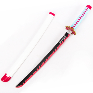 Épée en bois de Kanroji <span class=keywords><strong>Mitsuri</strong></span>, <span class=keywords><strong>katana</strong></span> de l'anime Demon Slayer, jouet Ming Hu Demon - Product Image 5
