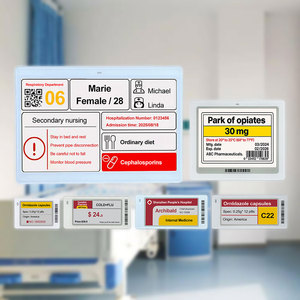 Étiquette numérique E-Paper pour les grands complexes hospitaliers, interactive avec les numéros de chambre et les emplacements des services, mises à jour à distance faciles - Product Image 1