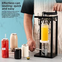 Machine de bouchage manuelle pour bouteilles et canettes de boissons au lait, facile à utiliser, avec presse à bascule à roulement