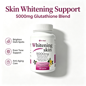 Capsules de Glutathion Marque Blanche 5000mg Éclaircissement de la Peau Taches Brunes Hyperpigmentation Anti-Âge Vitamine C Citron Mûrier OEM - Product Image 2