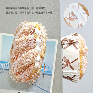 Grandes imanes magnéticos de PU con diseño realista de alimentos para pan, pasteles, escaparates, exhibiciones, accesorios de fotografía y adornos. - Product Image 4