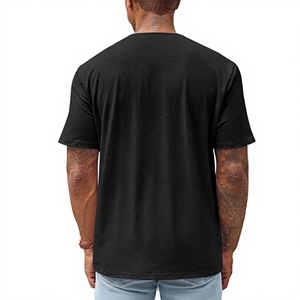 Men <b>Henley</b> T Shirt <b>Short</b> <b>Sleeve</b> O Neck Knitted Casual Tee Solid Color Regular Fit Daily Wear - Product Image 3