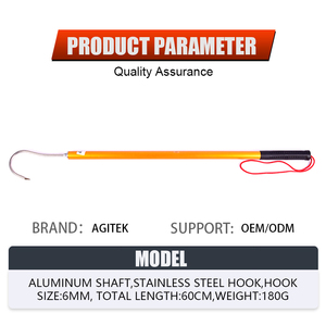 ODM OEM équipement <span class=keywords><strong>de</strong></span> pêche en mer outil <span class=keywords><strong>de</strong></span> sports nautiques arbre en aluminium crochet amovible en acier inoxydable Gaff - Product Image 6