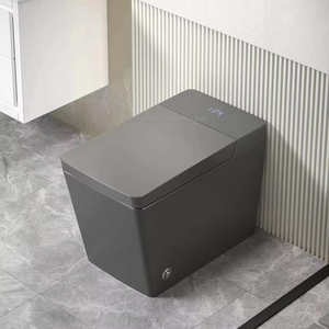 Modern Home Design <strong>Black</strong> Smart <strong>Toilet</strong> Business Room Smart Display Clamshell <strong>Toilet</strong> Mini-suite Bathroom Smart Flush <strong>Toilet</strong> - Product Image 1