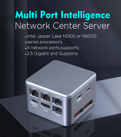 Mini PC Intel N5105 N6005 Nuc, 4 Puertos Ethernet, LPDDR4 8G RAM, 1*HD, 2*USB3.0, 1*Tarjeta TF, X86, Mini PC de Escritorio de Bolsillo para Oficina