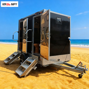 2026 Steel Mobile <b>Shower</b> Toilets Luxury <b>Portable</b> Bathroom Restroom Trailer for Park Use - Product Image 2