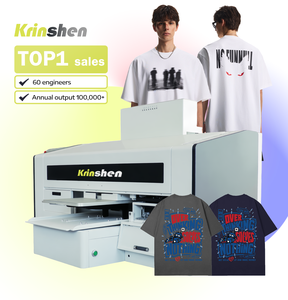 Imprimante DTG à grande vitesse Krinshen avec imprimante DTG automatique I3200 Machine d'impression de t-shirts pour tout t-shirt de couleur - Product Image 1