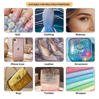 Soldes |   Paillettes pour ongles en vrac, strass irisés, paillettes 3D en diamant, poudre de paillettes pour l'artisanat des ongles, projets de bricolage, 500 g/sac, usine