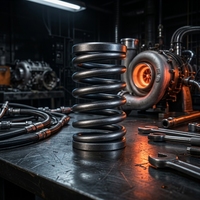Ressort de compression turbo résistant à la chaleur, fil haute résistance, OEM personnalisé pour soupape de turbocompresseur