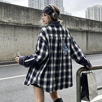 8561/FANMAJIALIE Nouvelle Veste en Jean Tendance pour Femme, Style Urbain, Design Original avec Tissu Technologique Lavé