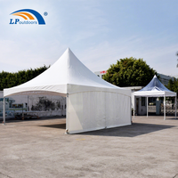 Carpa con dosel de negocios de PVC blanco para exteriores de 20x20 ', carpa con marco de marquesina de pico alto 6x6 a la venta