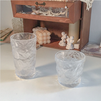 Offre Spéciale 300ml 400ml haut verre blanc nouveau Design Style Glacier verre clair eau froide jus tasse tasses