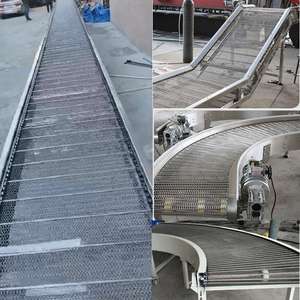 Edelstahl Ketten platte Förderer Ofen Mesh <span class=keywords><strong>Belt</strong></span> Metall für die Lebensmittel verarbeitung Montagelinie - Product Image 5