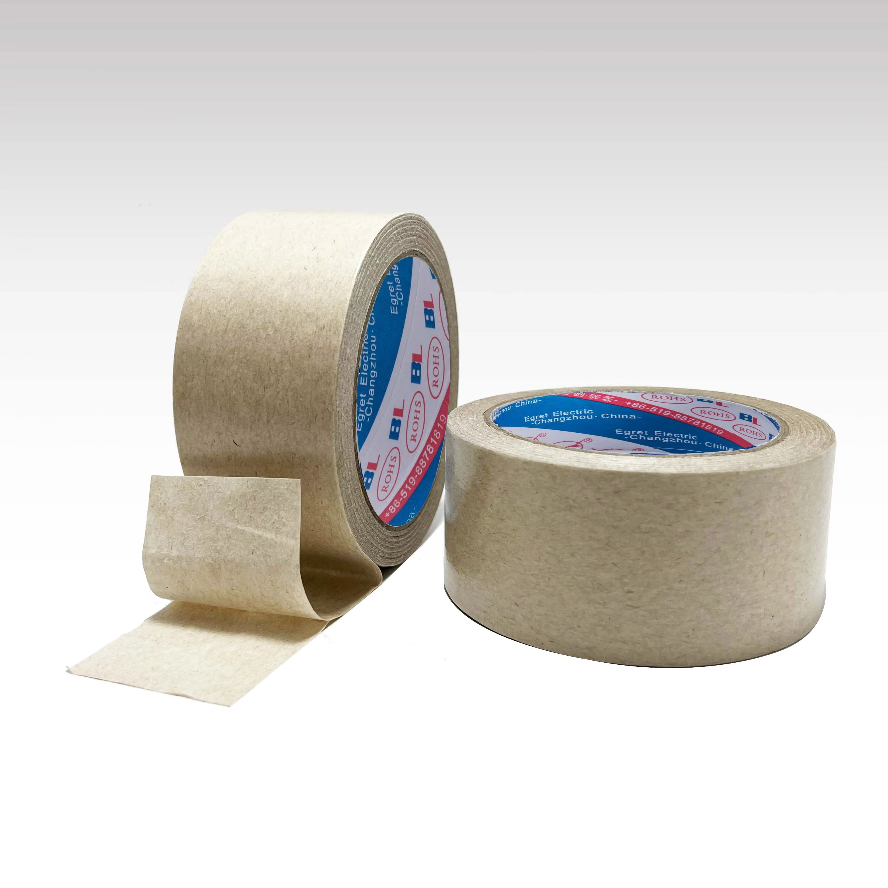 Best Price Waterproof Acrylic Water Activated Hot Melt Self Adhesive Single Sided Kraft Paper Tape for Packaging Boxes