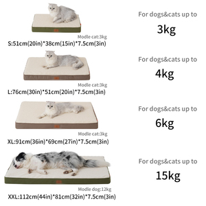 Umweltfreundliche Orthopädische Memory-Foam Hundebett-Matte Katzenbett mit Wasserdichtem Abnehmbarem Bezug Waschbar und Reisefreundlich - Product Image 6