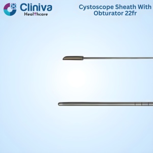 Gaine de cystoscope avec obturateur 22Fr en acier inoxydable, instrument d'endoscopie urinaire, équipement chirurgical réutilisable - Product Image 4