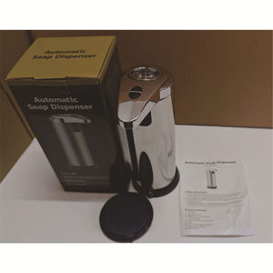 Distributeur de savon automatique sans contact en acier inoxydable, machine à savon liquide entièrement automatique, portable, sans fil, électrique - Product Image 6