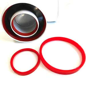 Rubber thermo silicone gaskets for the construction of exhaust systems in stove fireplace and boiler