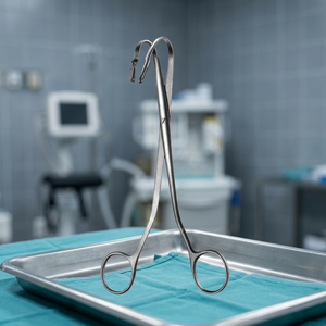Pinzas para Cálculos Renales Randall de 23 cm (9'') Completamente Curvadas, Fabricadas en Acero Inoxidable de Alta Calidad, Instrumentos de Urología - Product Image 3