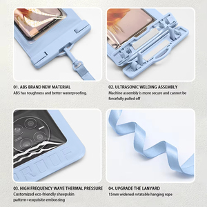 Funda transparente para <span class=keywords><strong>teléfono</strong></span> <span class=keywords><strong>móvil</strong></span> de gran tamaño, clásica, impermeable, respetuosa con el medio ambiente, surf, buceo, natación, herramienta multiusos - Product Image 3