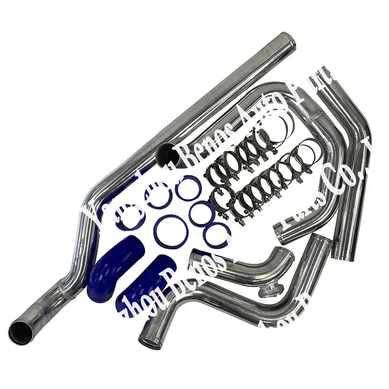 Universal 3.5" OD Straight Aluminum Intake Pipe – 24" Length, 2mm Wall, Polished