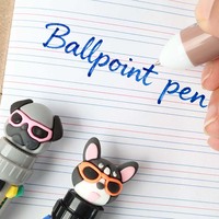O&Q Offre Spéciale Stylos Bille Kawaii en Plastique Nouveauté Fabrication Exquise Tendance Multicolores 0,7 mm 10 Couleurs