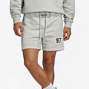 Pantalones Cortos Esenciales <span class=keywords><strong>Fear</strong></span>, Pantalones Cortos Casuales de Verano, Logotipo Personalizado, Marca Privada, Ropa Urbana, 100% Algodón, Color Liso, Pantalones Cortos de Moda J - Product Image 2