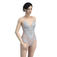 Vrouwen Jumpsuits Doorzien Ondergoed Borduurwerk Mode Comfortabele Sexy Kanten Lingerie
