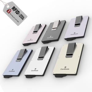 Porte-cartes de crédit CardHoda Slim en aluminium avec blocage RFID antivol pour affaires, pour portefeuille, tendance, 6 pouces, 9 mm - Product Image 1
