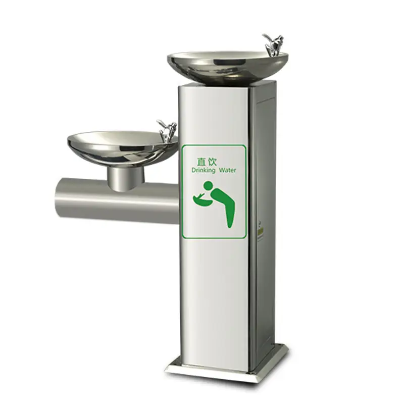 outdoor public park school stainless steel water dispenser drinking water fountain