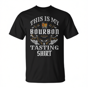 This Is My Bourbon T-Shirt Black Chemise décontractée pour hommes - Product Image 2