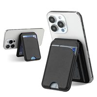 Support de portefeuille portable en cuir PU magnétique réglable de luxe avec conception d'axe rotatif de qualité supérieure pour iPhone