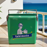 Glacière portable carrée classique en fer de 13 litres pour camping, plage, fêtes, voyages, pique-niques, barbecues, camping-cars, mariages, usage domestique et extérieur
