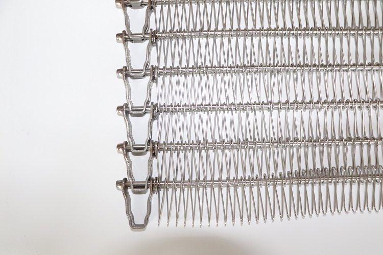 SS304 Stainless Steel Wire Spiral Grid Flat Flex Belt for Conveyor