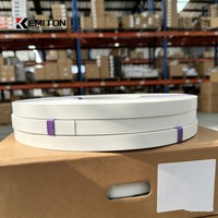 Bande de chant PVC KEMITON 1 mm d'épaisseur, couleur unie, blanc brillant, largeur 22 mm, pour panneau MDF