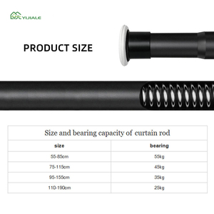 <span class=keywords><strong>Tringle</strong></span> à rideaux télescopique longue en métal moderne YIJIALE, 3 m, robuste, antirouille, <span class=keywords><strong>sans</strong></span> perçage - Product Image 3