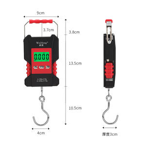 डिजिटल वाटरप्रूफ रिचार्जेबल हैंग स्केल स्केल 50 किलोग्राम-2 ग्राम एलसीडी प्रदर्शन पोर्टेबल फिशिंग स्केल - Product Image 6