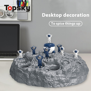 Jeu de bureau compétitif jouet pour enfants drôle astronaute dames et plateau de piège d'échecs interactif jeu de société éducatif en plastique - Product Image 3