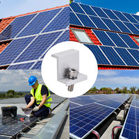 Livraison rapide en gros pince centrale solaire pince d'extrémité pinces de fixation de panneau solaire pour support PV