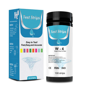 Bandelettes de test d'eau Wancheng Biotechnology 4 en 1 pH Alcalinité Chlore Dureté pour Piscine Spa Source Chaude 100 Bandelettes - Product Image 1