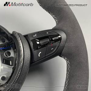 Volant de direction BMW personnalisé, amélioration de l'intérieur de la voiture, compatible avec BMW 330i 440i 540i 550i F10 F30 X3 X5 F15 F16 F18 M2 M3 M4 2010-2018 - Product Image 4