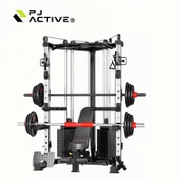 Máquina Smith PINJIAN: Entrenador Integral, Rack de Sentadillas Multifuncional, Equipo de Fitness para Gimnasio en Casa, Venta al por Mayor