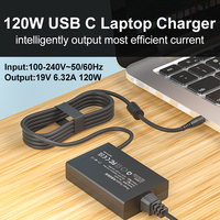 Chargeur d'ordinateur portable USB-C 19V 6.32A 120W certifié CCC/CE/FCC/UKCA, vitesse de charge super rapide, haute qualité, sécurité accrue