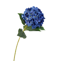 Harga Murah Hydrangea buatan 93cm cabang kepala tunggal untuk dekorasi rumah pernikahan bunga buatan Hydrangea lunak
