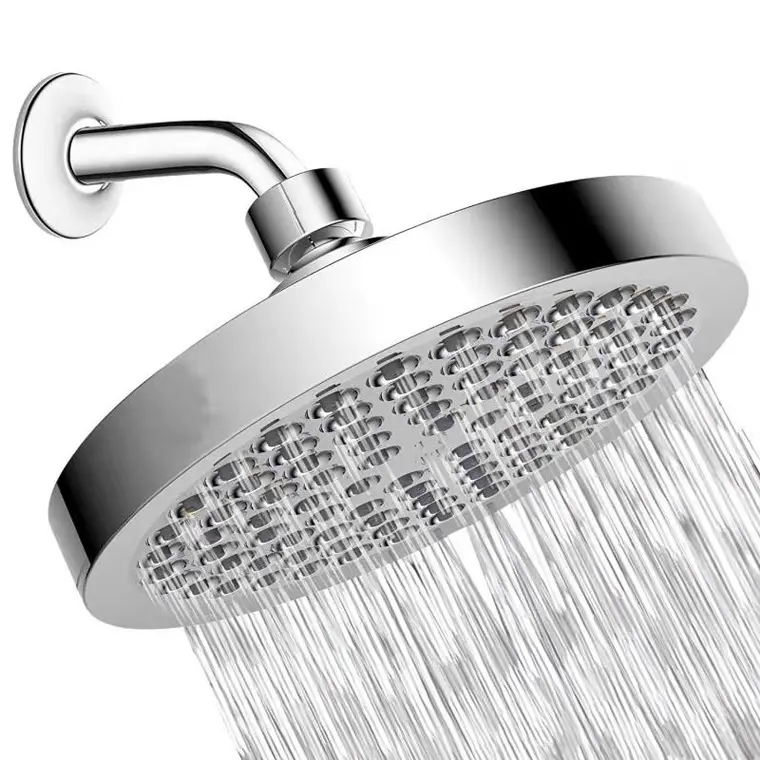 6 inches top shower duchas ABS chromed showerhead high efficiency filter pressurize easy installation