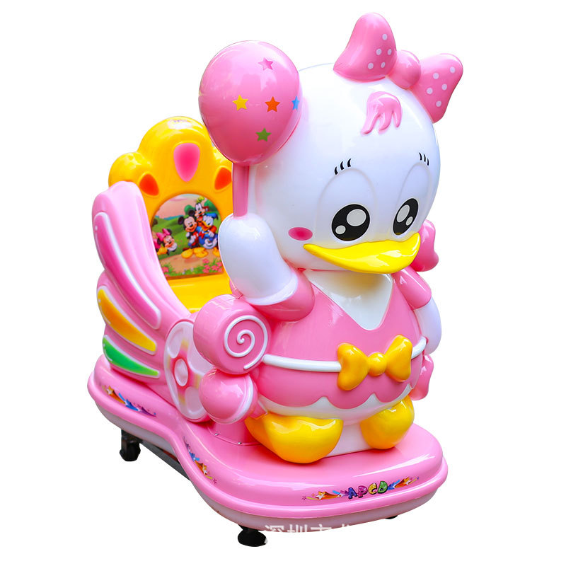 Grand écran d'image de canard rose