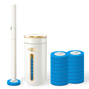 <span class=keywords><strong>Brosse</strong></span> de toilette jetable ronde à usage pratique, blanche, style simple, ensemble de brosses de nettoyage <span class=keywords><strong>brosse</strong></span> de toilette murale - Product Image 1