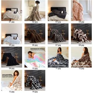 <b>Bubble</b> Faux Fur Throw Rabbit Plush Teddy Soft Blanket Winter Warm Cozy Fluffy Bed Couch Decor Luxury Gift for <b>Kids</b> Women - Product Image 2
