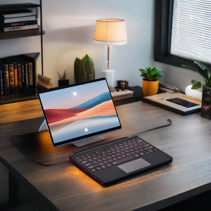 <span class=keywords><strong>Clavier</strong></span> de jeu multifonctionnel sans fil à rétroéclairage LED Compatible avec la tablette Microsoft <span class=keywords><strong>Surface</strong></span> <span class=keywords><strong>Pro</strong></span> <span class=keywords><strong>3</strong></span> 7 Touchpad Nouveau - Product Image 1